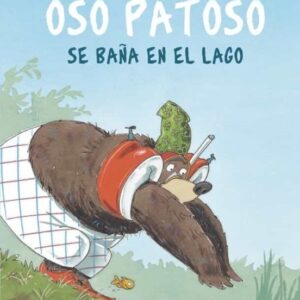 OSO PATOSO SE BAÑA EN EL LAGO