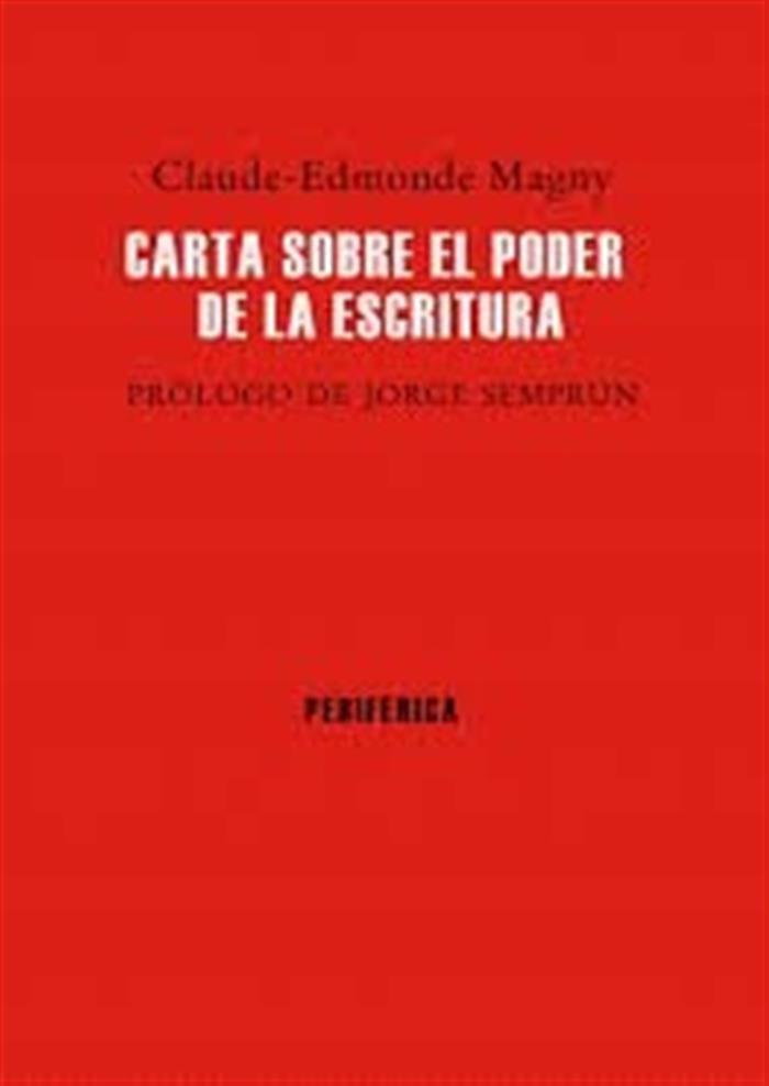 CARTA SOBRE EL PODER DE LA ESCRITURA