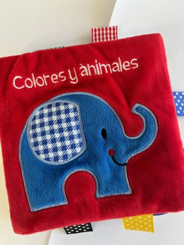 MI PRIMER LIBRO DE TELA COLORES Y ANIMALES